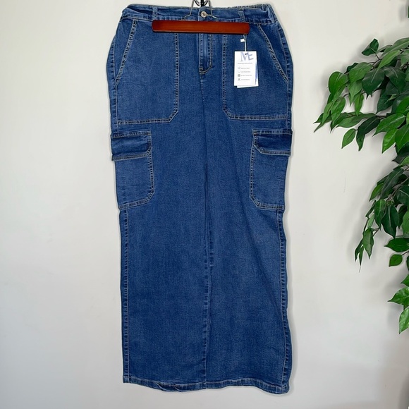 Metietila Pants - Metietila Cargo Elastic Waist Jeans